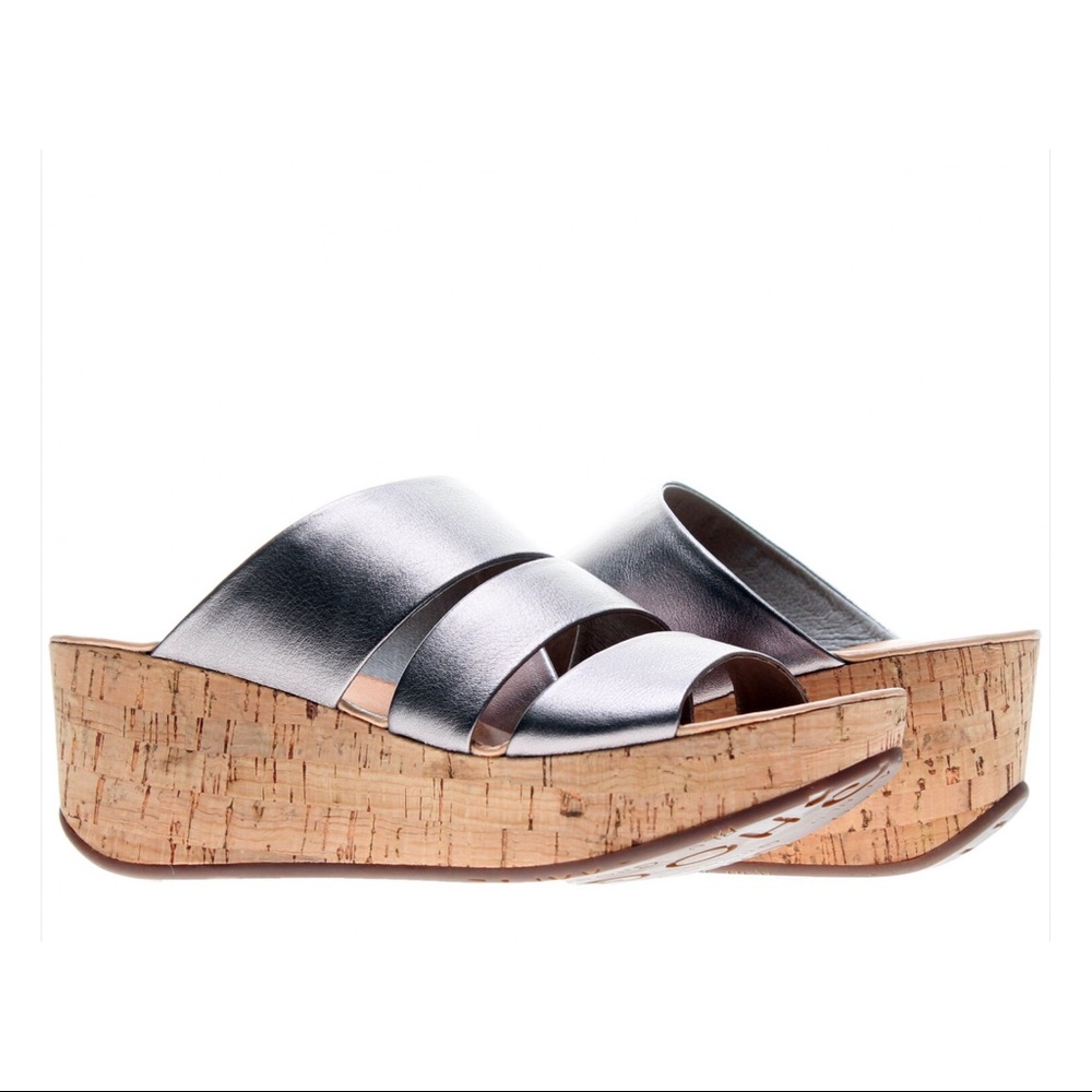 Strappy wedge sandals